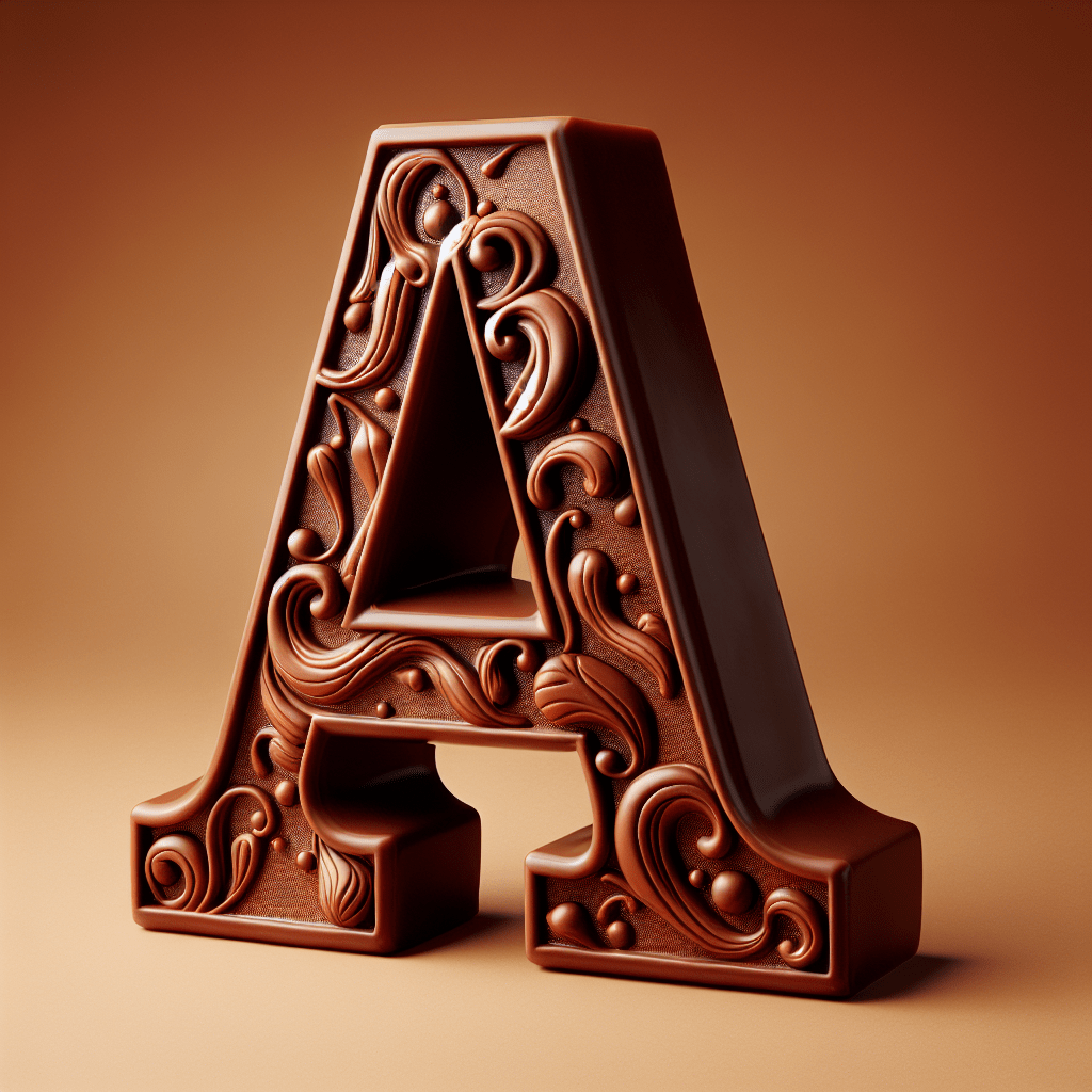 De prijs van de chocolade letters gaan omhoog de a van