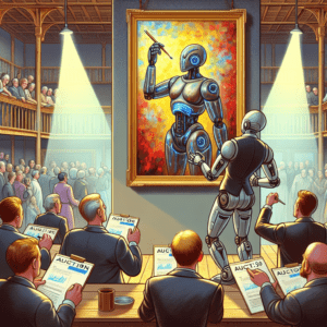 ai-da schilder robot veiling Sotheby 's ai-press